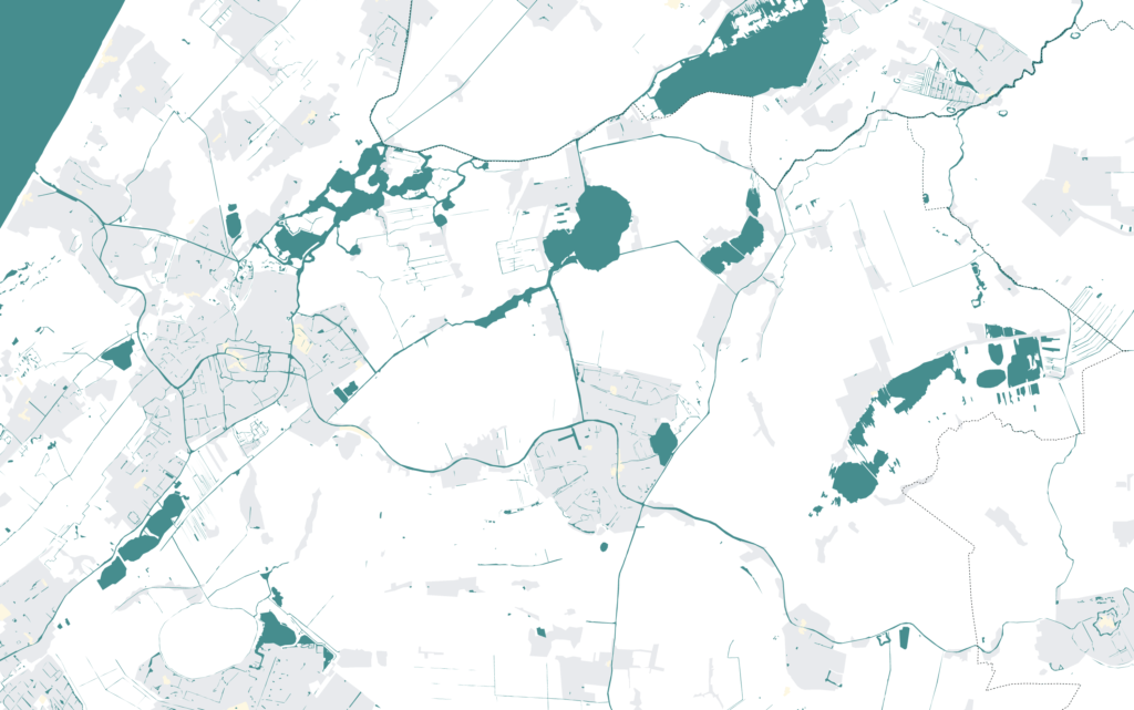 Grote vaarroutes rond Alphen aan den Rijn